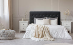 Tête de lit Adelle 180 cm finition P.U. noir