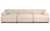 Canapé modulable en tissu bouclette beige