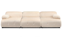 Canapé modulable Hollywood en velours beige