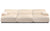 Canapé modulable Hollywood en velours beige
