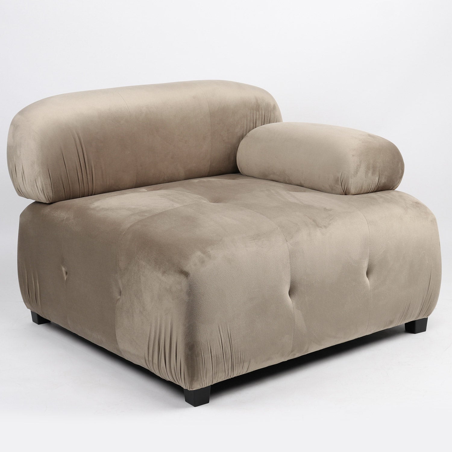 Canapé design modulable Hollywood Velours Taupe