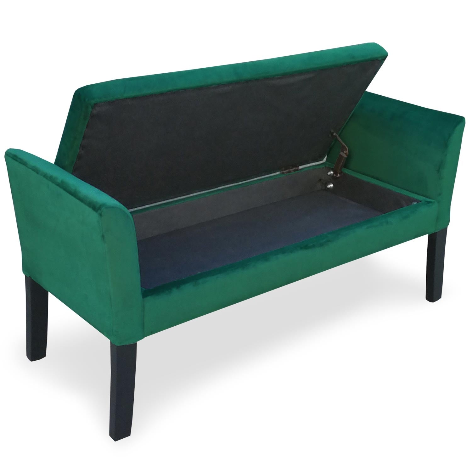 Banquette-coffre Idor Velours Vert