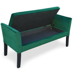 Banquette-coffre Idor Velours Vert