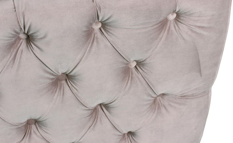 Canapé Ashile 3 places velours taupe