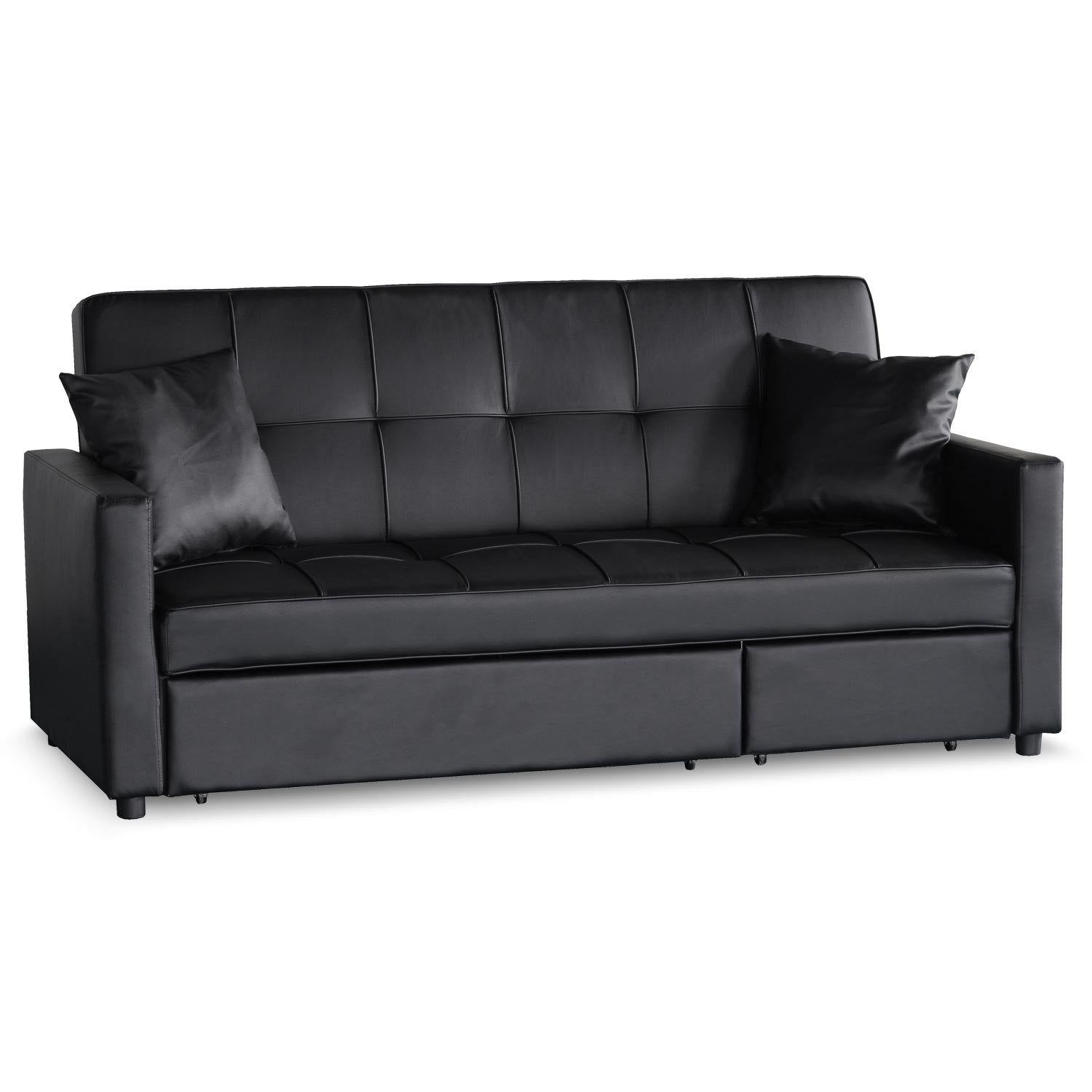 Canapé convertible 3 places Julieta Noir