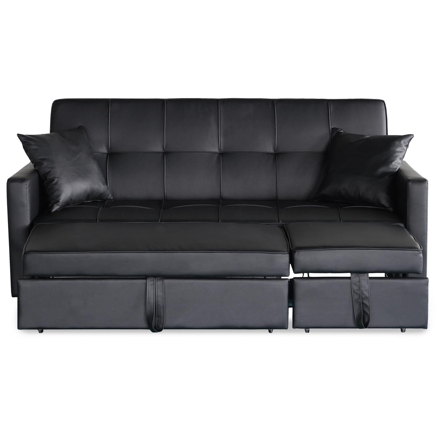 Canapé convertible 3 places Julieta Noir