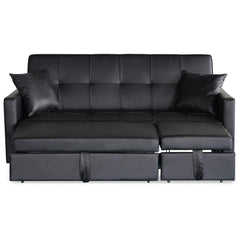 Canapé convertible 3 places Julieta Noir