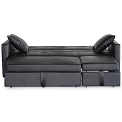 Canapé convertible 3 places Julieta Noir