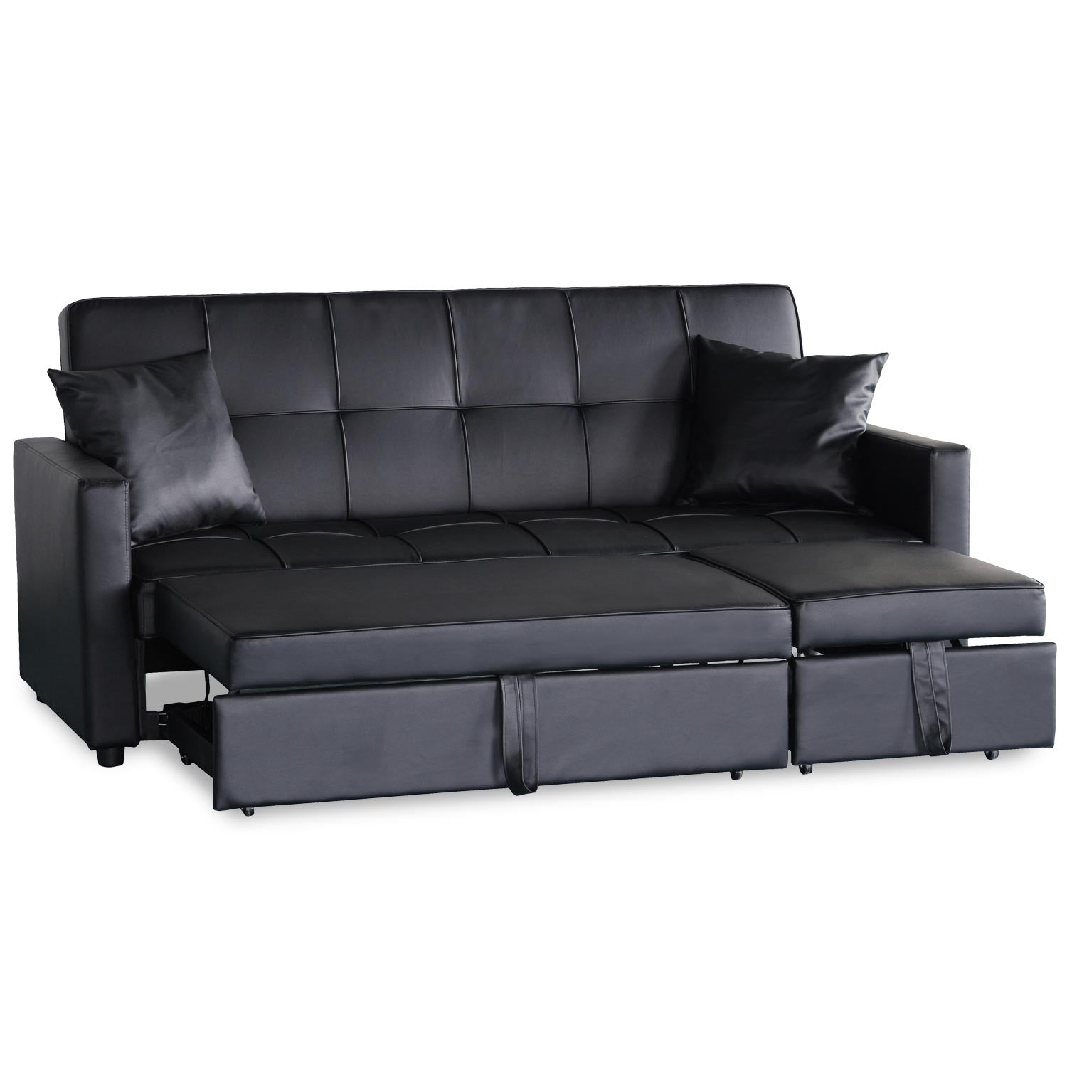 Canapé convertible 3 places Julieta Noir