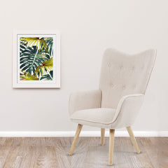 Fauteuil scandinave Amigio tissu bouclette crème