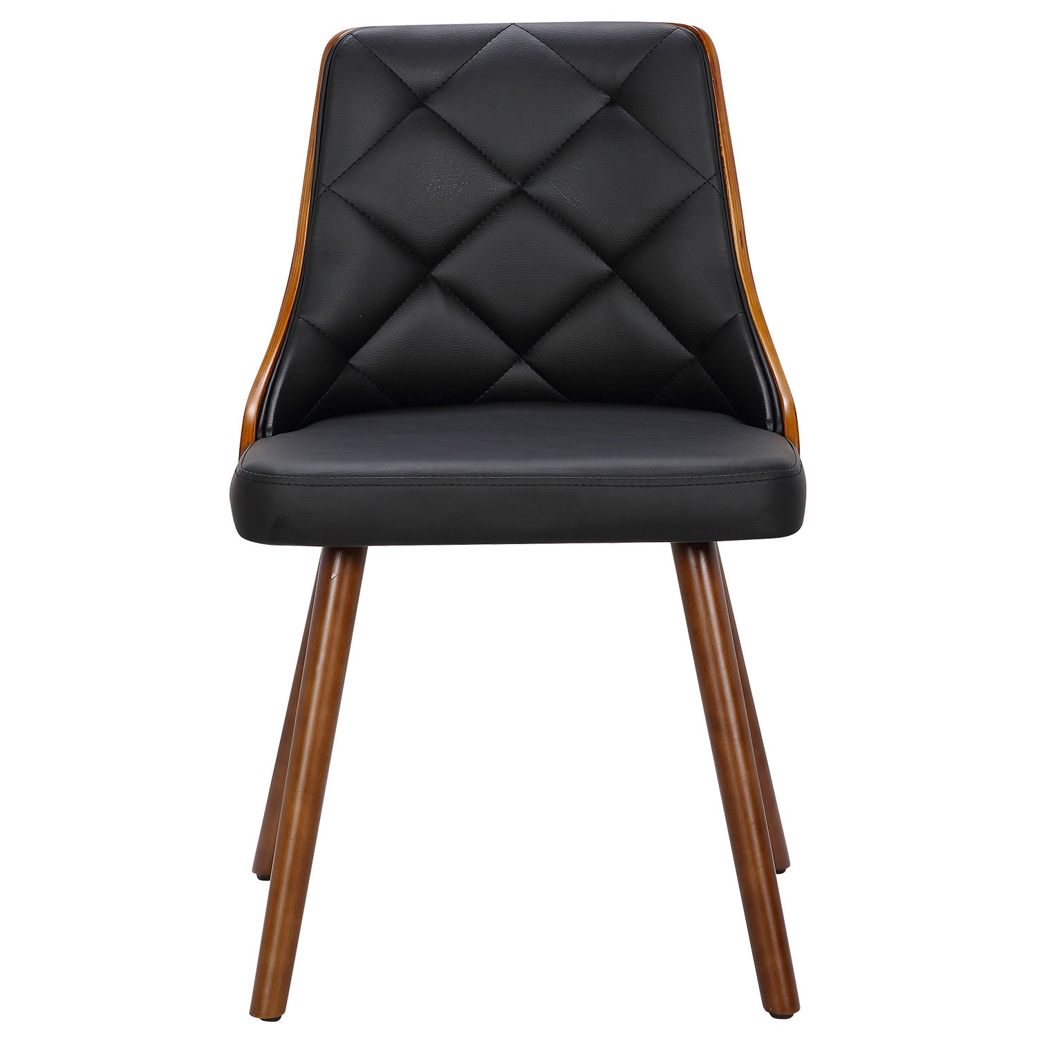 Lot de 8 chaises scandinaves Lalix Bois Noisette et Noir