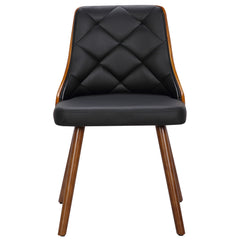 Lot de 8 chaises scandinaves Lalix Bois Noisette et Noir