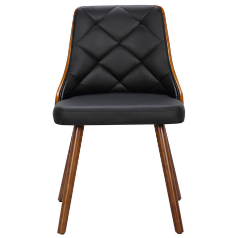 Lot de 4 chaises scandinaves Lalix Bois Noisette et Noir