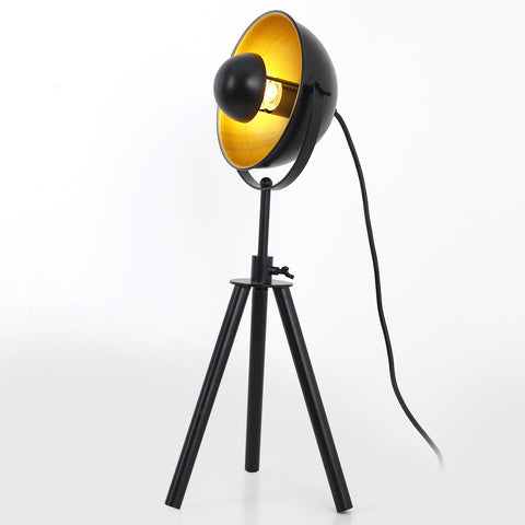 Lampe de table cinéma Loxias Noir et Or