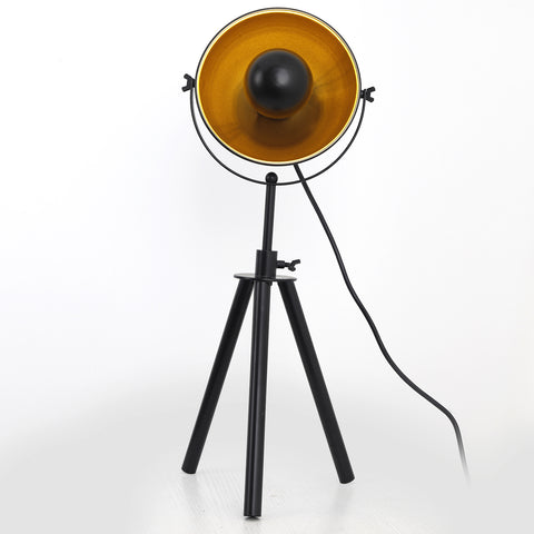 Lampe de table cinéma Loxias Noir et Or