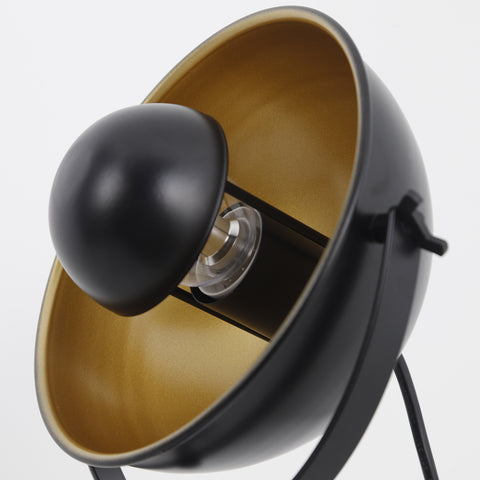 Lampe de table cinéma Loxias Noir et Or