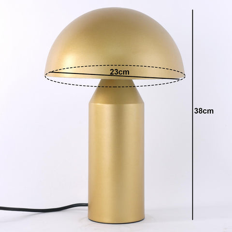 Lampe de table Mushroom Verre Or