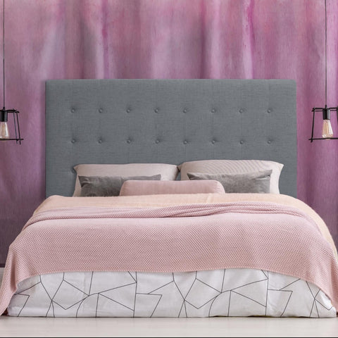 Tête de lit en tissu gris 160 cm
