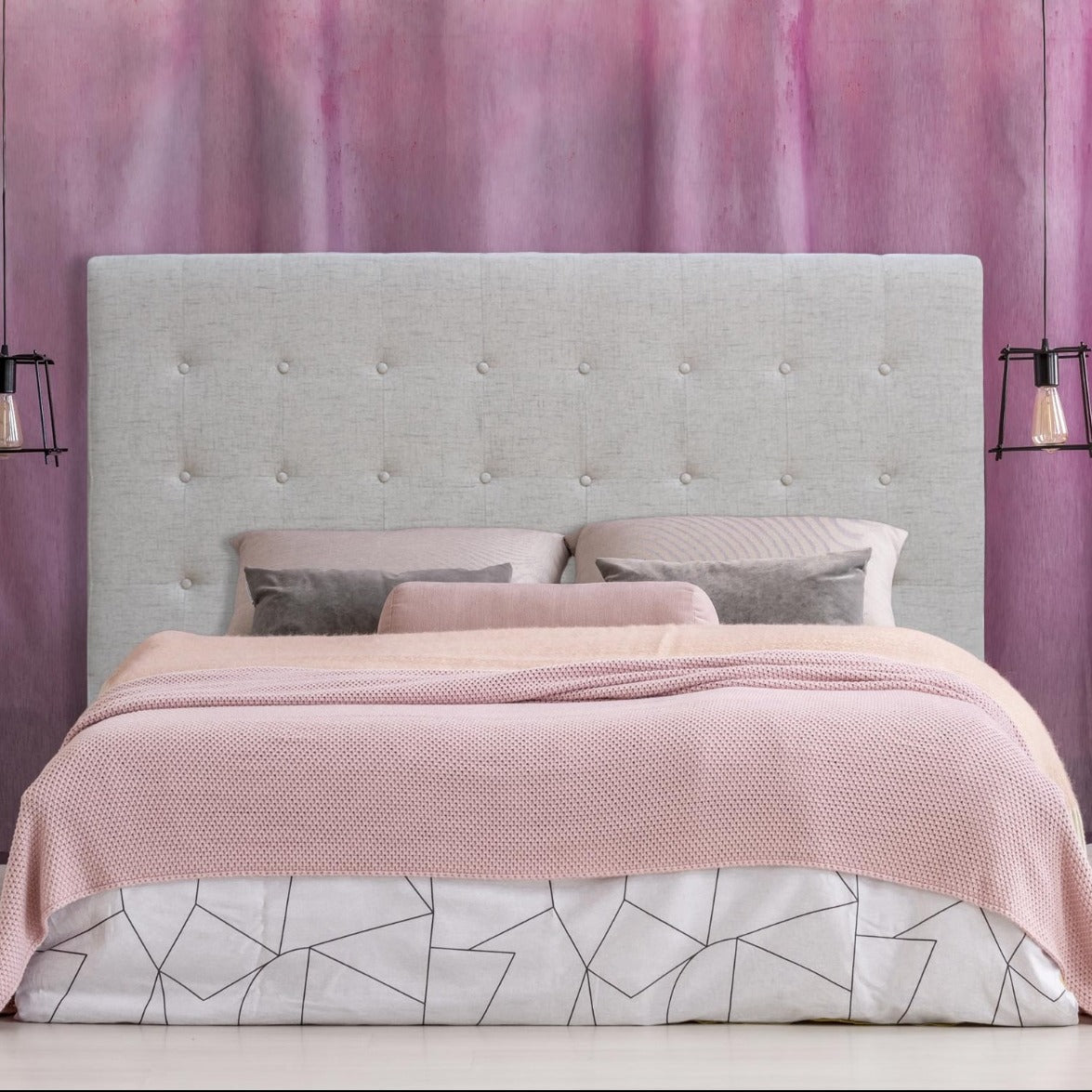 Cabecero Adelle 180 cm tela beige