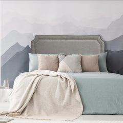 Tête de lit 140 cm en tissu taupe