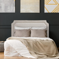 Tête de lit 160 cm en tissu beige