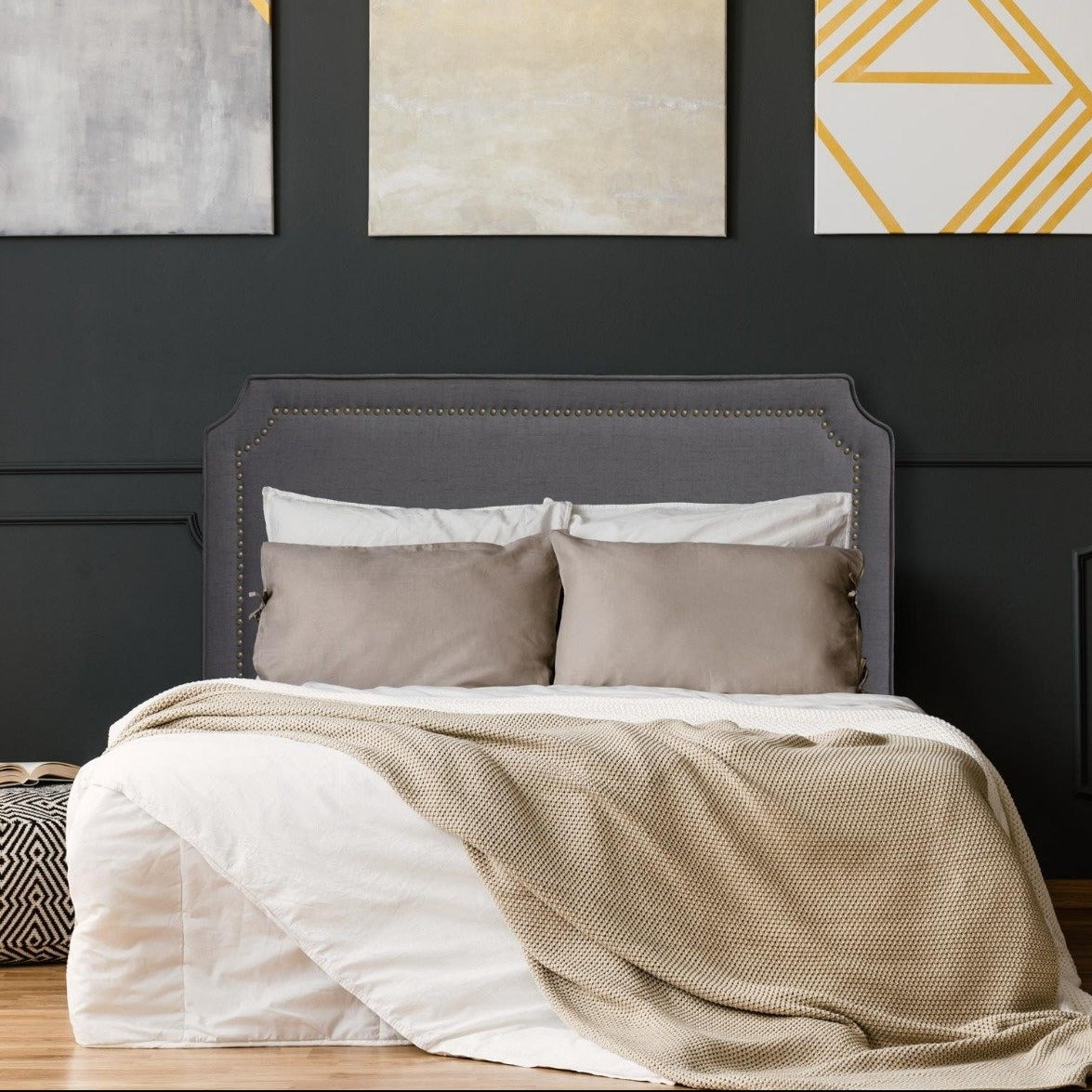 Tête de lit Adogio 160 cm tissu gris