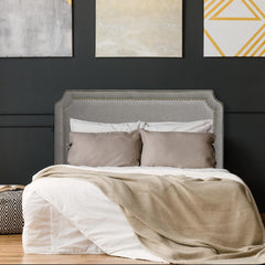 Tête de lit 160 cm en tissu taupe