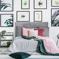 Tête de lit Amistar velours argent 160 cm