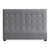 Tête de lit capitonnée 160 cm en velours argent