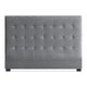 Tête de lit capitonnée 160 cm en velours argent