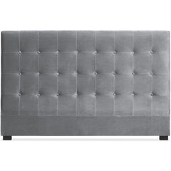 Tête de lit Adelle 180 cm velours argenté