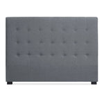 Tête de lit en tissu gris 160 cm