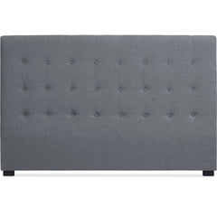 Tête de lit Adelle en tissu gris 180 cm