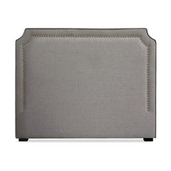 Tête de lit Milana 140cm Tissu Taupe avec clous de tapissier