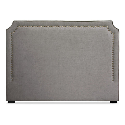 Tête de lit Milana 160cm Tissu Taupe avec clous de tapissier