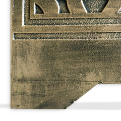 Tête de lit bois sculpté Carrola style oriental 120 cm bronze