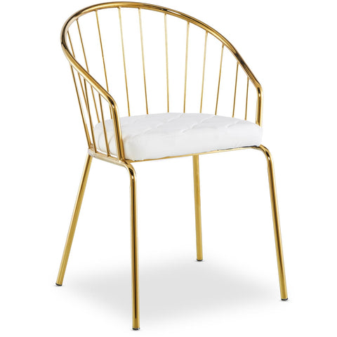 Lote de 2 sillones Baban de cuero sintético blanco