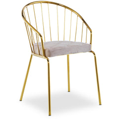 Lot de 2 fauteuils Baban en velours taupe