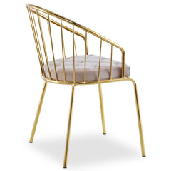 Lot de 2 fauteuils Baban en velours taupe