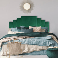 Tête de lit Avera 160 cm vert velours