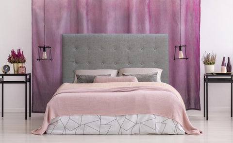 Tête de lit Adelle en tissu taupe 160 cm