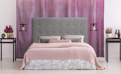 Tête de lit Adelle en tissu taupe 160 cm