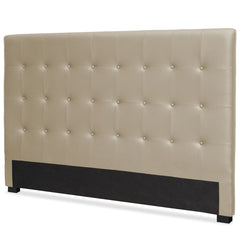 Tête de lit Adelle 180 cm en P.U. couleur taupe