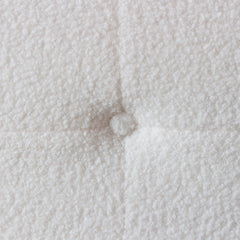 Tête de lit capitonnée Luxor 90cm Tissu bouclette Crème