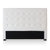 Tête de lit Adelle capitonnée 160cm tissu bouclette crème