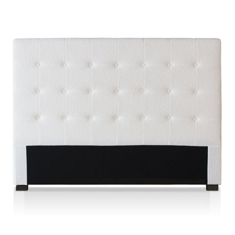 Cabecero Adelle tapizado 160cm tejido bouclé crema