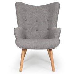 Le fauteuil style nordique Tissu Gris clair Lylou