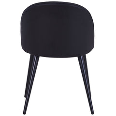 Lot de chaises Aliaxa simili noir (4 pièces)