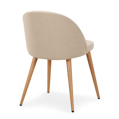 Lot de 6 chaises en tissu Aliaxa beige