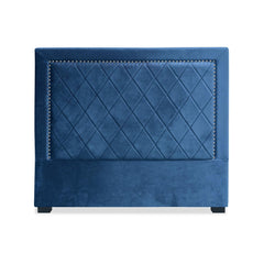 Tête de lit Amoli 140cm en velours bleu